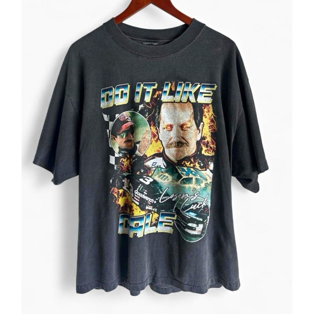 Vintage Dale Earnhardt Sr #3 Do It Like Dale NASCAR T Shirt XL USA DOTEYE